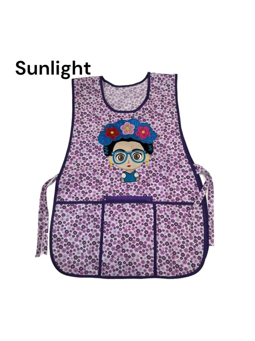 Apron Women Classic Embroidered Mexican Artisan One Size Multiporpuse -NEW